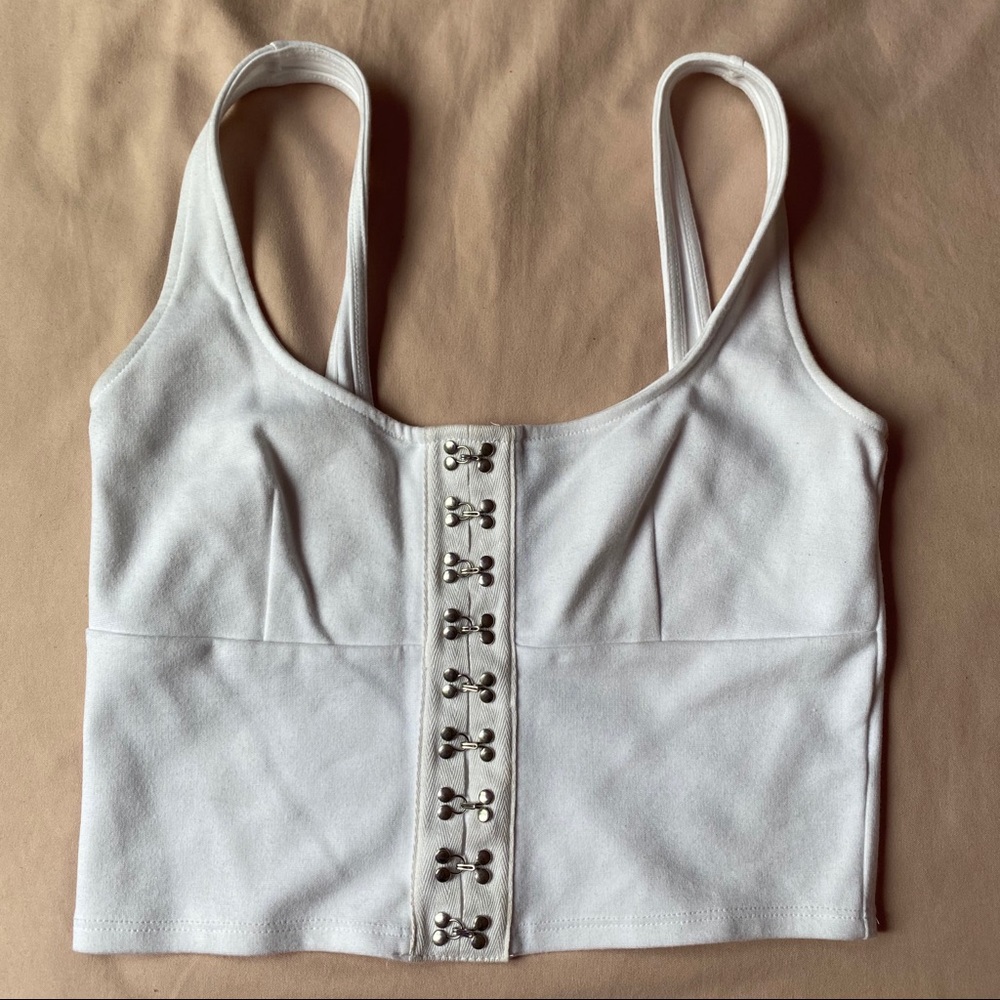 White crop top